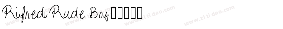 Rifredi Rude Boy字体转换